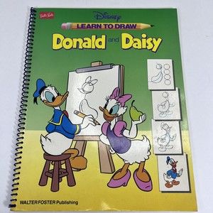 Learn to Draw Disney Donald Duck and Daisy Duck Walter Foster Paperback Book